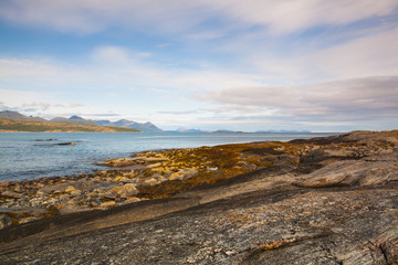 Fototapeta na wymiar On the coast in Norway