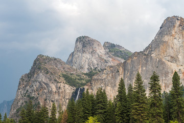 amazing view to yosemite valley, california