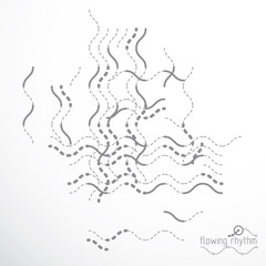 Flowing stripes, vector abstract wave lines illustration for use as website background.