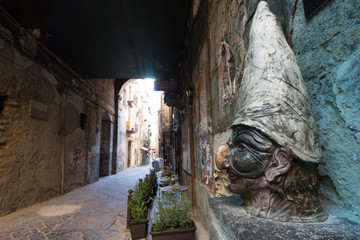 Neapolitan statue of Pulcinella