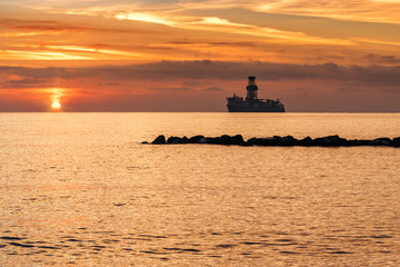 ship at anchorage