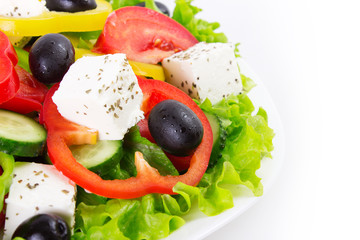 Fresh vegetable salad