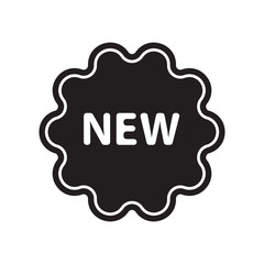New badge vector icon