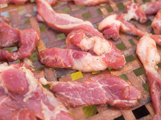  Dried meat in pannier