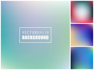Abstract Creative concept vector multicolored blurred background set. For Web and Mobile Applications, art illustration template design, business infographic and social media, modern decoration