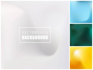 Abstract Creative concept vector multicolored blurred background set. For Web and Mobile Applications, art illustration template design, business infographic and social media, modern decoration