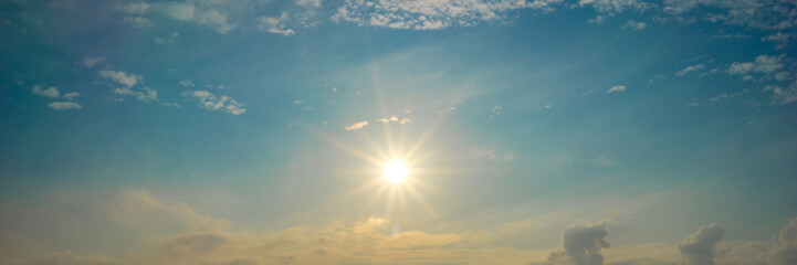 Sunshine and summer panorama