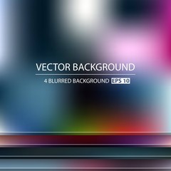 Abstract Creative concept vector multicolored blurred background set. For Web and Mobile Applications, art illustration template design, business infographic and social media, modern decoration