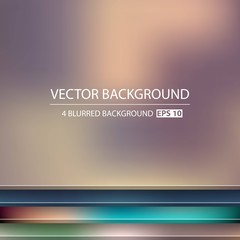 Abstract Creative concept vector multicolored blurred background set. For Web and Mobile Applications, art illustration template design, business infographic and social media, modern decoration