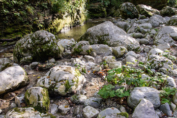 Waterfalls and water games in the Julian Alps