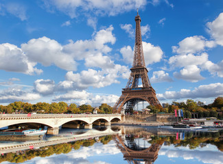 Eiffel tower in Paris, France