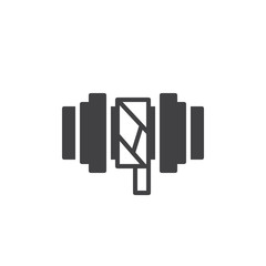 Pipes improvement icon vector, filled flat sign, solid pictogram isolated on white. Symbol, logo illustration.