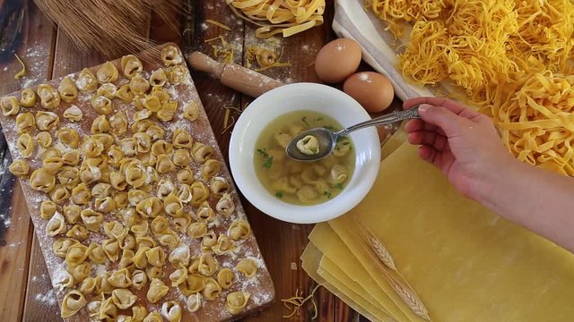 italian ravioli and handmade pasta
