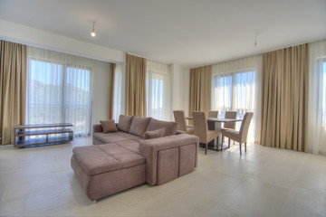 Interior of a living room in a private apartment