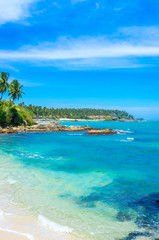 Tropical beach in Sri Lanka
