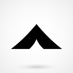 Fototapeta premium The tent icon. Travel symbol. Flat Vector illustration