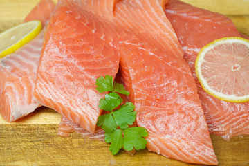 Salmon fillets