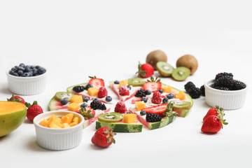 Delicious Watermelon Fruit Pizzas