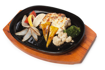 dish of fried meat baked in pastry