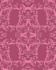 Luxury decor pattern Vector. Royal victorian rich ornament backgrounds