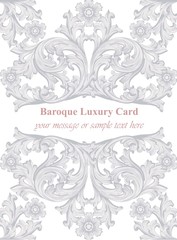 Luxury invitation card Vector. Royal victorian rich ornament backgrounds