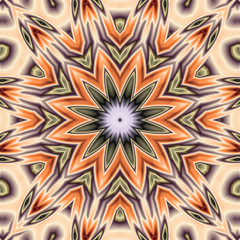 Abstrakt fraktal zwölfseitig sternförmig Abbildung