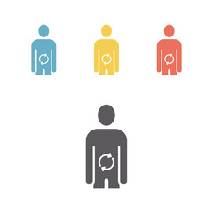 Metabolism. Flat Icon.