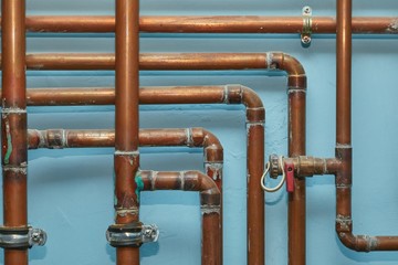Fototapeta premium Many Heating Pipes