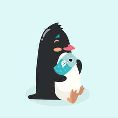 Vector illustration of a penguin.