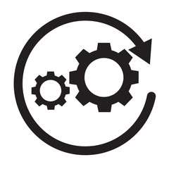 workflow icon on white background. workflow sign. flat style.