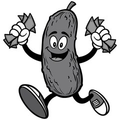 Pickle with Money Illustration