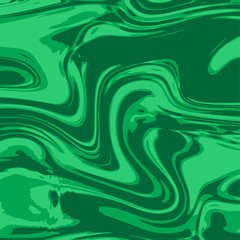 Vector Malachite Texture. Green Ink Marbling Paper Background. Elegant Luxury Backdrop. Liquid Paint Swirled Patterns. Japanese Suminagashi or Turkish Ebru Technique. Square format.
