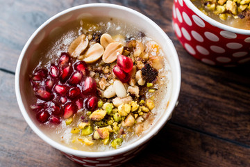 Turkish Traditional Dessert Ashure (Noah's Pudding)