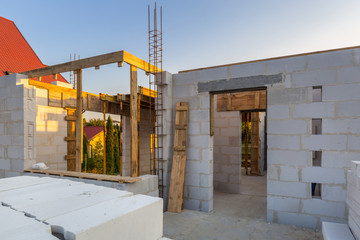 Building under construction of the new european house