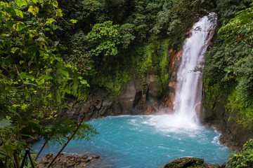 Fototapeta na wymiar Rio Celeste Waterfall