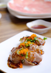 roasted beef sushi