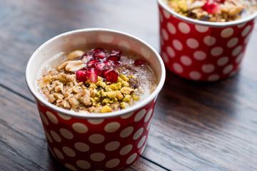 Turkish Traditional Dessert Ashure (Noah's Pudding)