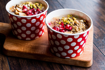 Turkish Traditional Dessert Ashure (Noah's Pudding)