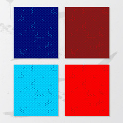 Futuristic technology design. Isometric color combination patterns. Vector illustration.
