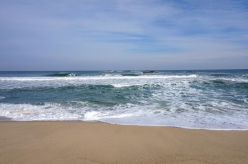 강릉 겨울 바다의 파도.(Waves of the Gangneung winter sea.)