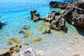 Sea bay in Zingaro Park, Sicily, Italy
