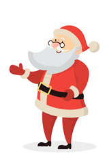 Isolated happy Santa.