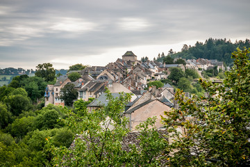 Vue sur le village de Najac