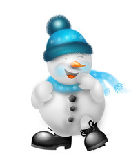 Cute snowman illustration