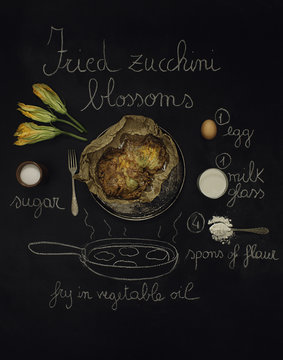 Zucchini blossoms recipe
