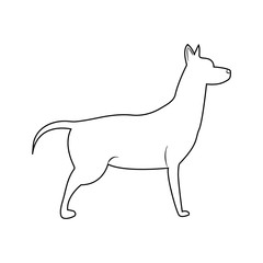 dog symbol of the new 2018 year 