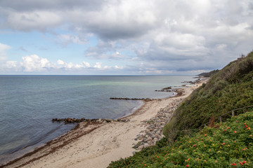 Fototapeta na wymiar Tisvilde coast line