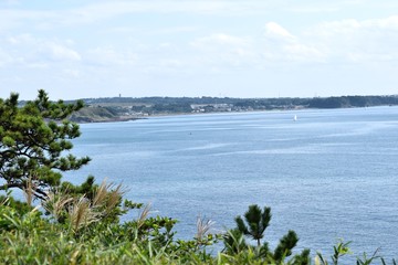 【神奈川県横須賀市】荒崎公園"潮風の丘"から長浜海岸方面