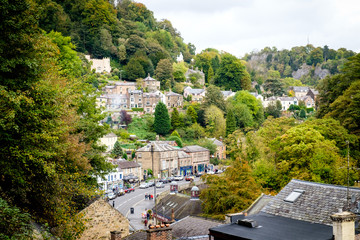 A view of Matlock Bath  in Derbyshire