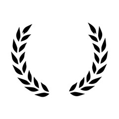 wreath leafs crown icon